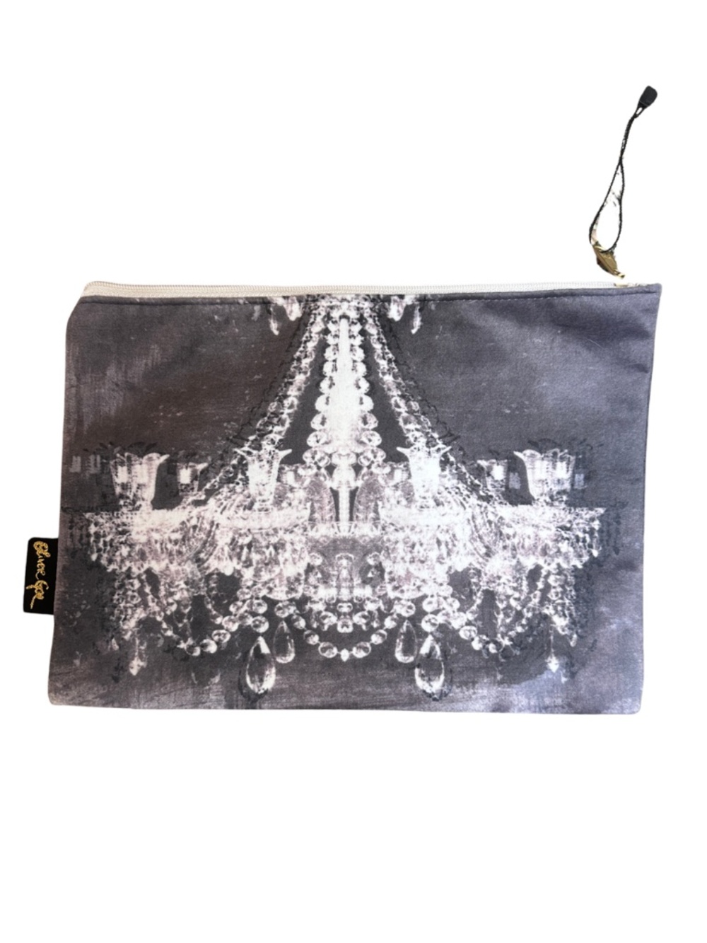 NEW Oliver Gal Grey Chandelier Zipper Pouch